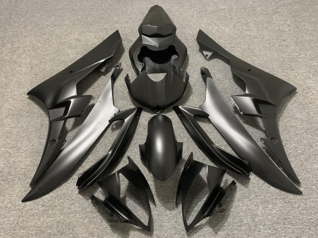 Billige Yamaha R6 Motorrad Verkleidung 2006-2007 - Matt Schwarz