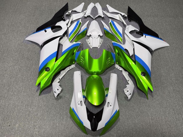 Billige Yamaha R6 Motorrad Verkleidung 2017-2023 - Weiss Blau Grun
