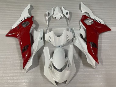 Billige Yamaha R6 Motorrad Verkleidung 2017-2023 - Weiss Kastanienbraun Rot