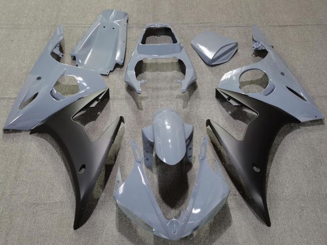 Billige Yamaha R6 Motorrad Verkleidung 2003-2004 - Nardo Grau Matt Schwarz