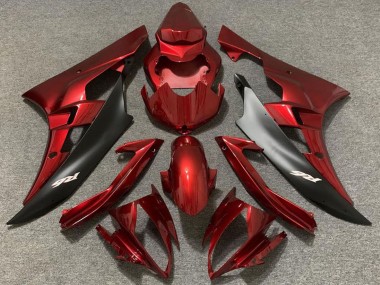 Billige Yamaha R6 Motorrad Verkleidung 2006-2007 - Rot Matt Schwarz