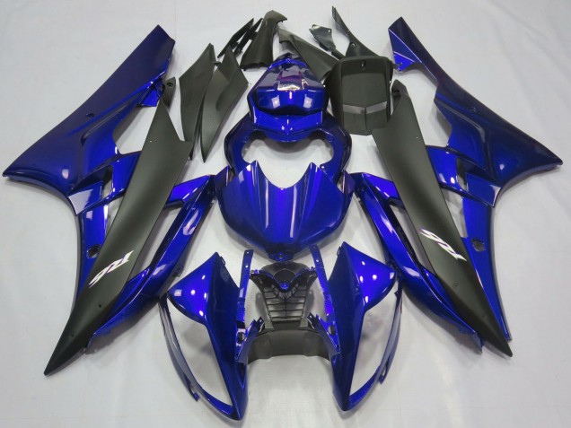 Billige Yamaha R6 Motorrad Verkleidung 2006-2007 - Blau Matt Schwarz