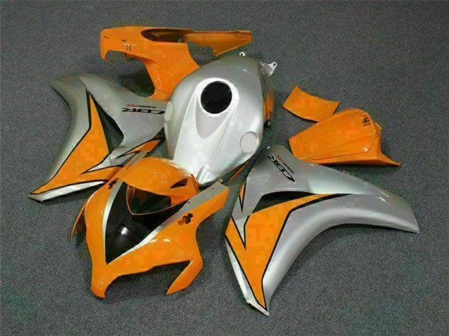 Billige Honda CBR1000RR Motorrad Verkleidung 2008-2011 - Silber Orange