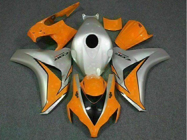 Billige Honda CBR1000RR Motorrad Verkleidung 2008-2011 - Silber Orange