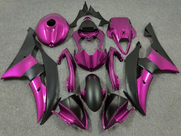 Billige Yamaha R6 Motorrad Verkleidung 2008-2016 - Rosa Matt Schwarz