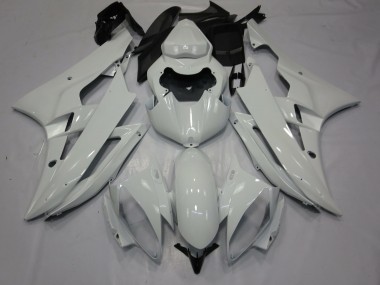 Billige Yamaha R6 Motorrad Verkleidung 2006-2007 - Glanzendes Weiss