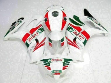 Billige Honda CBR1000RR Motorrad Verkleidung 2012-2016 - Weiss Rot Grun Castrol
