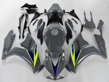 Billige Honda CBR1000RR Motorrad Verkleidung 2012-2016 - Nardo Grau Blau Fluo Gelb