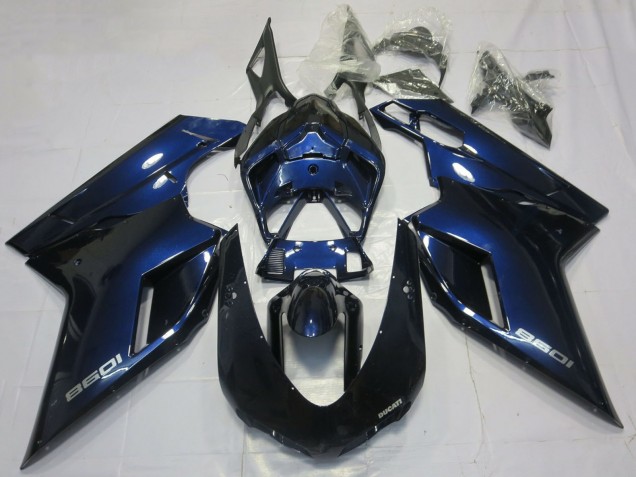 Billige Ducati 1098 Motorrad Verkleidung 2007-2014 - Dunkel Blau