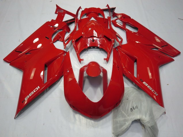 Billige Ducati 1098 Motorrad Verkleidung 2007-2014 - Rot