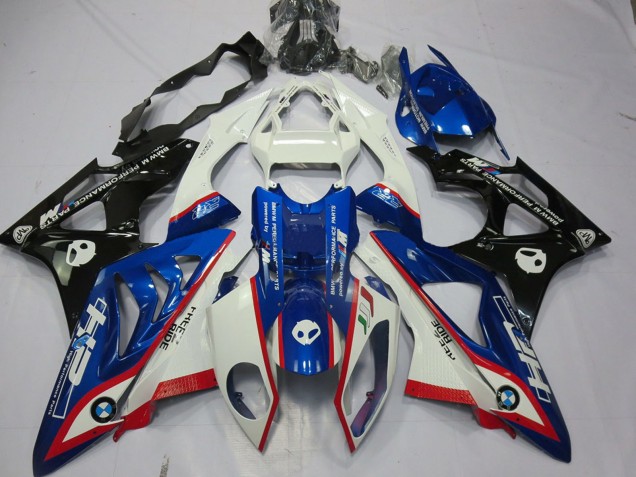 Billige BMW S1000RR Motorrad Verkleidung 2009-2014 - Weiss Rot Blau Glanzendes Schwarz HP