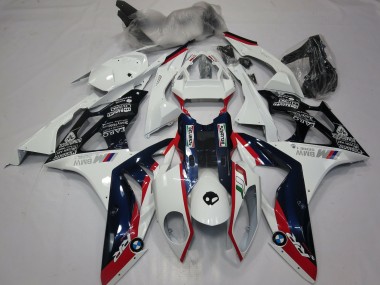 Billige BMW S1000RR Motorrad Verkleidung 2015-2016 - Weiss Rot Blau Glanzendes Schwarz