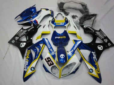 Billige BMW S1000RR Motorrad Verkleidung 2009-2014 - Weiss Gelb Blau Glanzendes Schwarz GoldBet 93