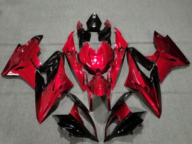 Billige BMW S1000RR Motorrad Verkleidung 2009-2014 - Rot Glanzendes Schwarz
