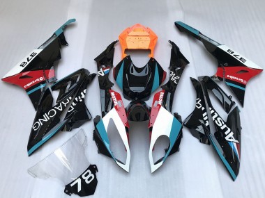 Billige BMW S1000RR Motorrad Verkleidung 2009-2014 - Weiss Blau Rot Orange Motul Austin Rennen