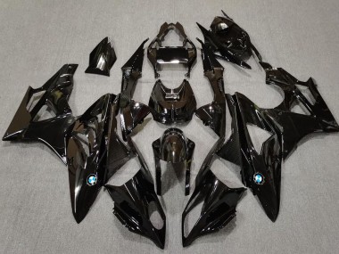 Billige BMW S1000RR Motorrad Verkleidung 2009-2014 - Glanzendes Schwarz