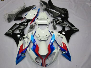 Billige BMW S1000RR Motorrad Verkleidungen Kit 2009-2014 - Weiss Rot Blau Glanzendes Schwarz