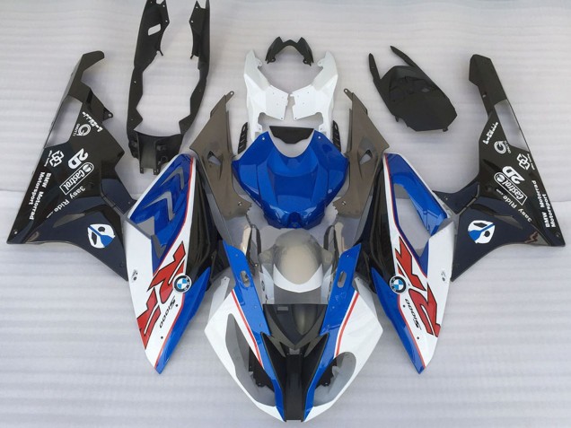 Billige BMW S1000RR Motorrad Verkleidung 2015-2016 - Weiss Blau Matt Schwarz OEM Stil