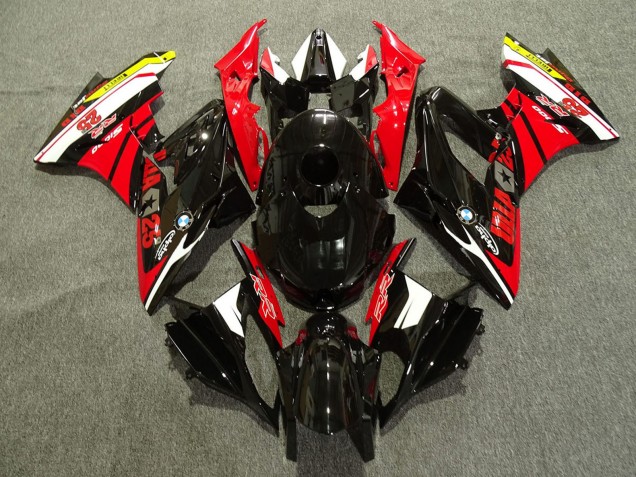 Billige BMW S1000RR Motorrad Verkleidung 2015-2016 - Weiss Rot Gelb Glanzendes Schwarz