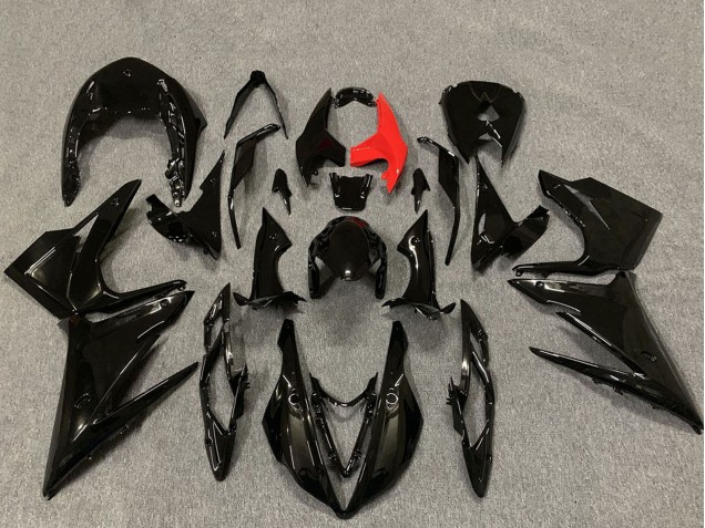 Billige Triumph Daytona 675 Motorrad Verkleidung 2013-2016 - Glanzendes Schwarz