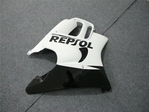 Billige Honda CBR600 F3 Motorrad Verkleidung 1997-1998 - Weiss Glanzendes Schwarz Repsol