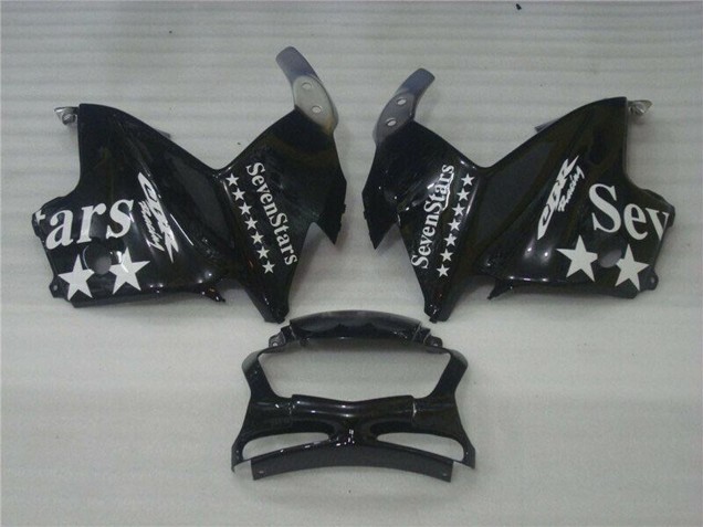 Billige Honda CBR600 F3 Motorrad Verkleidung 1995-1996 - Silber Glanzendes Schwarz SevenStars