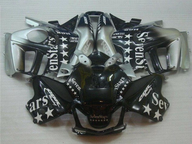 Billige Honda CBR600 F3 Motorrad Verkleidung 1995-1996 - Silber Glanzendes Schwarz SevenStars