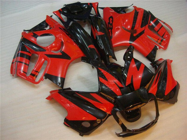 Billige Honda CBR600 F3 Motorrad Verkleidung 1995-1996 - Rot Glanzendes Schwarz