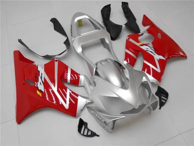 Billige Honda CBR600 F4i Motorrad Verkleidungen Kit 2001-2003 - Silber Rot