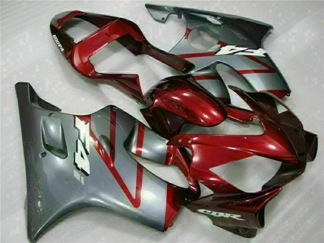 Billige Honda CBR600 F4i Motorrad Verkleidung Kit 2001-2003 - Silber Rot
