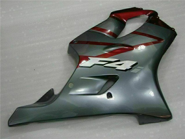 Billige Honda CBR600 F4i Motorrad Verkleidung Kit 2001-2003 - Silber Rot