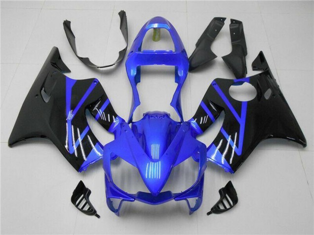 Billige Honda CBR600 F4i Motorrad Verkleidung 2001-2003 - Blau Glanzendes Schwarz