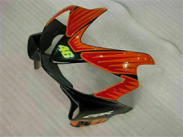 Billige Honda CBR600 F4i Motorrad Verkleidung 2001-2003 - Gelb Orange Glanzendes Schwarz Rossi 46