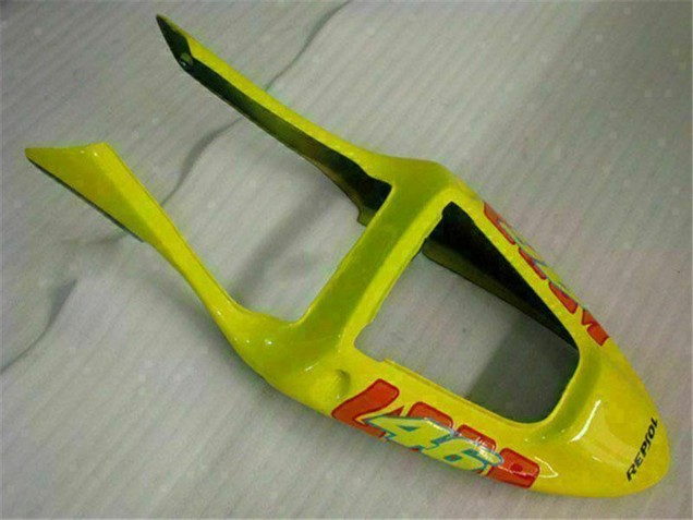 Billige Honda CBR600 F4i Motorrad Verkleidung 2001-2003 - Gelb Orange Glanzendes Schwarz Rossi 46
