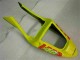 Billige Honda CBR600 F4i Motorrad Verkleidung 2001-2003 - Gelb Orange Glanzendes Schwarz Rossi 46