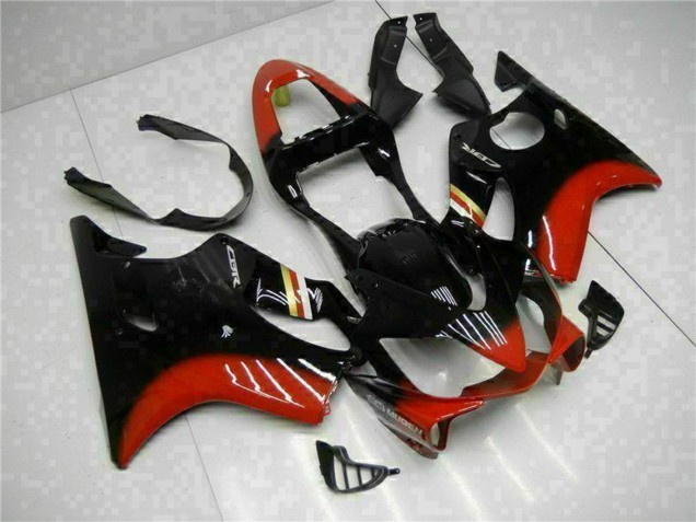 Billige Honda CBR600 F4i Motorrad Verkleidung Kit 2001-2003 - Rot Glanzendes Schwarz
