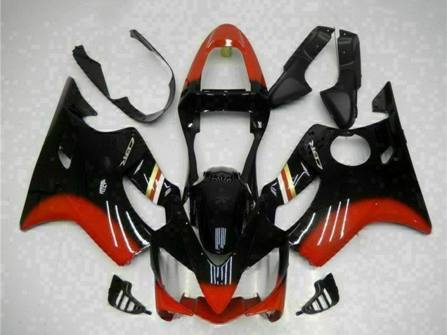 Billige Honda CBR600 F4i Motorrad Verkleidung Kit 2001-2003 - Rot Glanzendes Schwarz