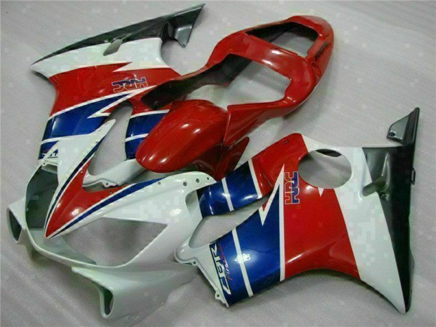Billige Honda CBR600 F4i Motorrad Verkleidung 2001-2003 - Weiss Rot Blau Schwarz