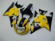 Billige Suzuki GSXR 600/750 Motorrad Verkleidung 2001-2003 - Gelb Dunkel Blau Glanzendes Schwarz