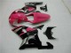 Billige Suzuki GSXR 600/750 Motorrad Verkleidung 2001-2003 - Rosa Silber Glanzendes Schwarz