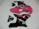 Billige Suzuki GSXR 600/750 Motorrad Verkleidung 2001-2003 - Rosa Silber Glanzendes Schwarz