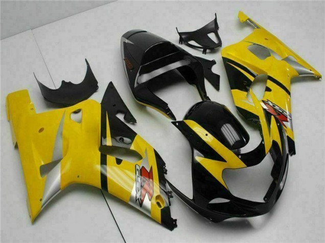 Billige Suzuki GSXR 600/750 Motorrad Verkleidung 2001-2003 - Gelb Schwarz