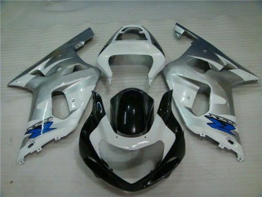 Billige Suzuki GSXR 600/750 Motorrad Verkleidung 2001-2003 - Gelb Glanzendes Schwarz