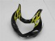 Billige Suzuki GSXR 600/750 Motorrad Verkleidung 2001-2003 - Glanzendes Schwarz Gelb Flamme