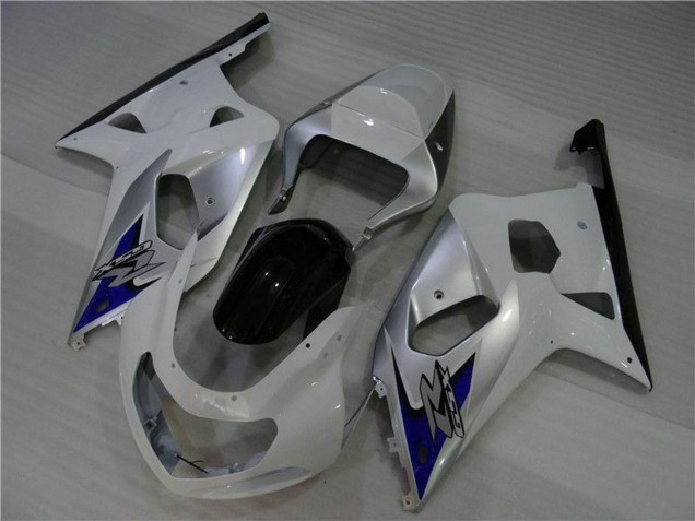 Billige Suzuki GSXR 600/750 Motorrad Verkleidung 2001-2003 - Weiss Silber Blau Schwarz