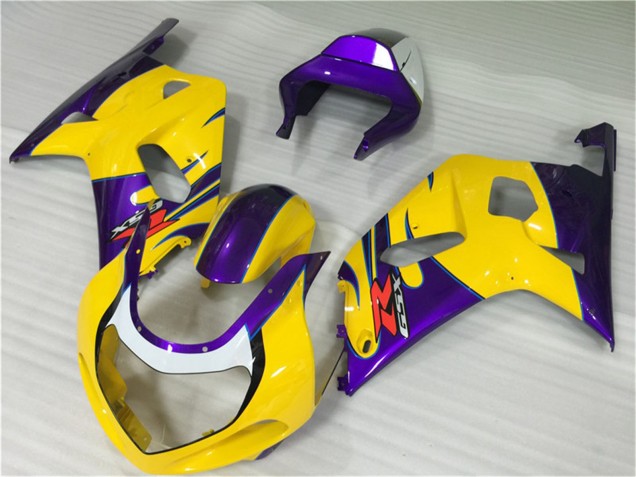 Billige Suzuki GSXR 600/750 Motorrad Verkleidung 2001-2003 - Gelb Lila