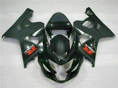Billige Suzuki GSXR 600/750 Motorrad Verkleidung 2004-2005 - Glanzendes Schwarz Matt Schwarz Rot Aufkleber