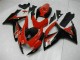 Billige Suzuki GSXR 600/750 Motorrad Verkleidung 2006-2007 - Rot Glanzendes Schwarz