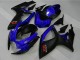 Billige Suzuki GSXR 600/750 Motorrad Verkleidung 2006-2007 - Blau Matt Schwarz Rot