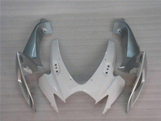 Billige Suzuki GSXR 600/750 Motorrad Verkleidung 2006-2007 - Weiss Silber